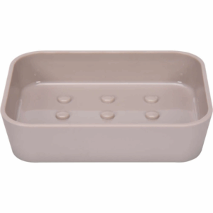 Сапунерка FALA, CUBOID, PVC, бежова