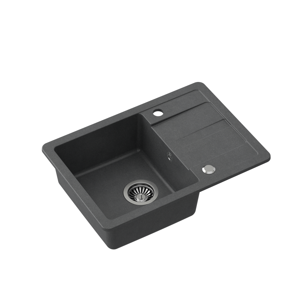 Еднокоритни Гранитни Мивки за Вграждане в цвят Черен, Сив, Беж