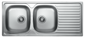 Кухненски мивки от неръждаема стомана - алпака модел EX 138 WW