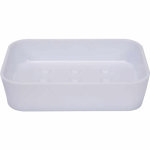 Сапунерка FALA, CUBOID, PVC, бяла