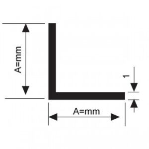 Алуминиев Г - образен профил (винкел) 30х30 mm