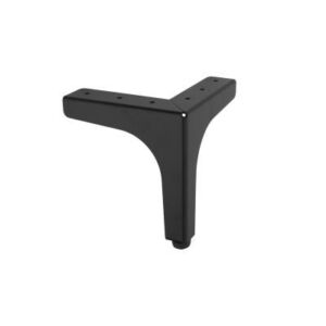 Метален крак ДЕКОРАТИВЕН REZENE с ъглова планка черен мат
