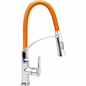 Кухненски смесител с гъвкава лебедка (чучур) FALA 2, оранжев Кухненски смесител с гъвкава лебедка (чучур) FALA 2, оранжев