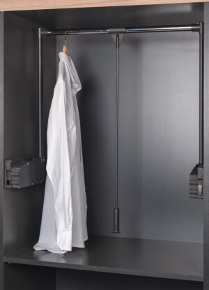 падащ лост за гардероб в цвят антрацит STARAX