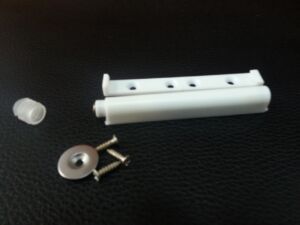 Механизъм Push Open с магнит и пластина - Бял