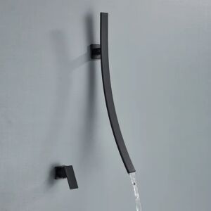 Дизайнерски Смесител за умивалник Черен Мат