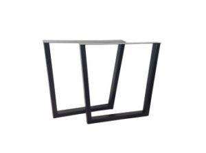 Дизайнерски Крака за маси в черен мат тип ТРАПЕЦ