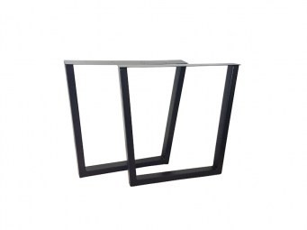 Дизайнерски Крака за маси в черен мат тип ТРАПЕЦ