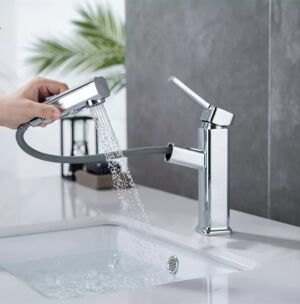 Смесител за Баня и Кухня изтеглящ - Хром