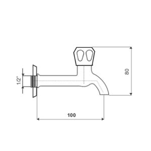 Канелка 1/2 модел FK005