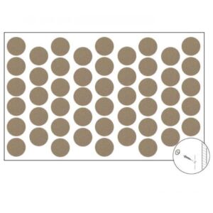 Самозалепваща тапа за покриване на винт Капучино