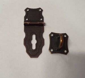 Закопчалка за Дървени Кутии в цвят Меден Антик