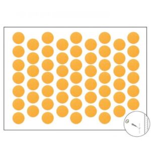 Самозалепваща тапа за покриване на винт Жълто