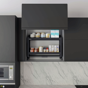 Сваляща етажерка за продукти, Свалящ рафт STARAX - Антрацит