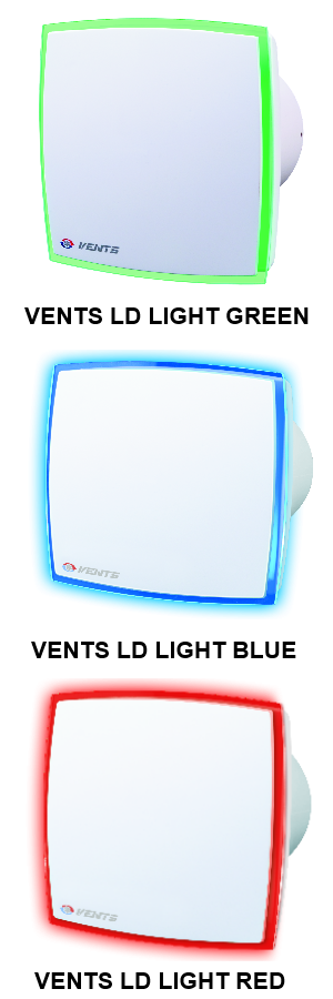 Дизайнерски вентилатор с LED подсветка VENTS LD LIGHT Ф100