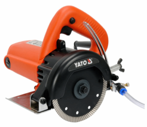 Ръчен циркуляр за камък и плочки, YATO, сухо / мокро, Ф 125 мм, 1400 W