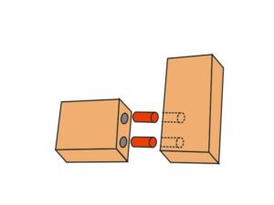 Мебелни Дибли 8 х 30 мм