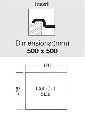 Кухненски Мивки от неръждаема стомана - алпака модел 500.500