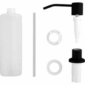 Дозатор за течен сапун за вграждане FALA, черен