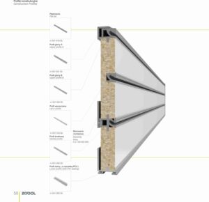 Алуминиеви Профили за гръб за стенна система модел nr 031 018 05