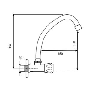 Смесител с един извод модел FK 017
