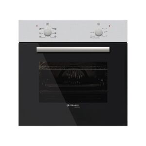 Фурна за вграждане инокс и черно Pyramis 60АП 1006А inox
