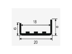 П образен кант лайстна - INOX