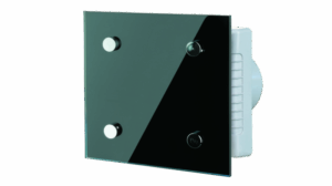 Битов вентилатор с автоматични жалузи VENTS Серия Modern Auto Ф125 (Modern черен)