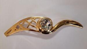 Мебелна Дръжка Златна с Кристал