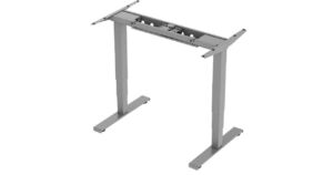 Двумоторно електрическо бюро Sit-Stand (рамка)- Сиво