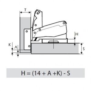 Мебелна панта с амортисьор 165° ХАРМОНИКА