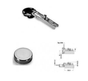 Мебелна за Съкло панта високо рамо (окрит кант) GTV