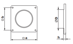 конектор за стена за кръгъл въздуховод Ф150 мм