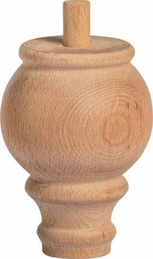 Дървен Крак Кръгъл Конус за Маса, Шкаф, Гардероб, Мебели