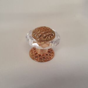 Мебелна Дръжка Златна с Кристал