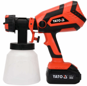 Акумулаторен пистолет за боядисване YATO, 18 V, 4 Ah, 1 L