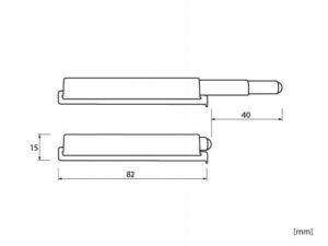 Механизъм пуш Push Open със силикон - Сив