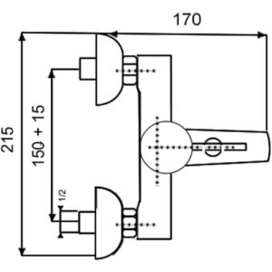 Смесител Душ за Баня модел TU 101