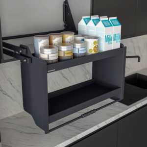 Сваляща етажерка за продукти, Свалящ рафт STARAX - Антрацит