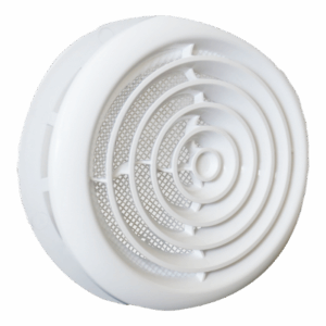 PVC Кръгла вентилационна решетка за въздуховод Ф125мм