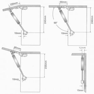 Амортисьор за повдигаща врата 50N,60N,80N,100N,120N - GTV