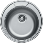 Кухненска мивка кръгла от неръждаема стомана - алпака модел EC 145