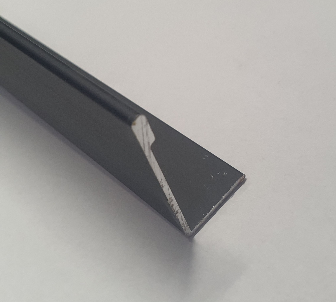 L Образна кант Дръжка Черен Мат за Кухна и Гардероб, шкафове, мебели. - Image 2