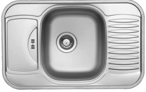 Кухненски мивки от неръждаема стомана - алпака модел UK 185 Кухненски мивки от неръждаема стомана - алпака модел UK 185