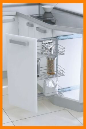 кухненски механизми за скосен ъгъл с плавно прибиране