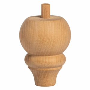 Дървен Крак Кръгъл Конус за Маса, Шкаф, Гардероб, Мебели