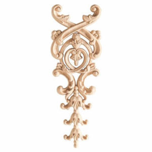 Дървен Орнамент за Декорации, дървена апликация за мебели