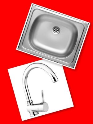 Комплект мивка и смесител