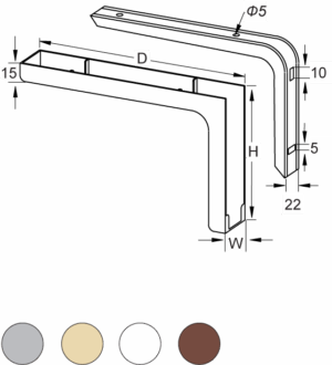 Рафтоносач метален с пласмасова капачка