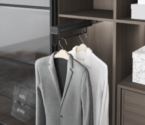 Изтеглящ лост за закачалки в цвят антрацит Starax